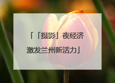 「摄影」夜经济激发兰州新活力
