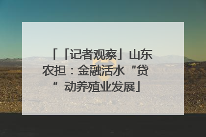 「记者观察」山东农担：金融活水“贷”动养殖业发展