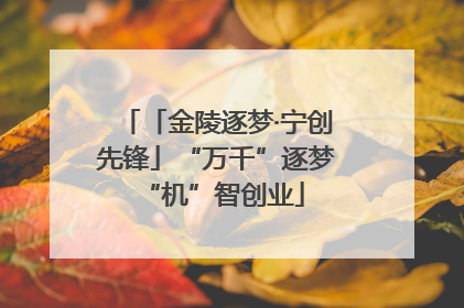 「金陵逐梦·宁创先锋」“万千”逐梦 “机”智创业