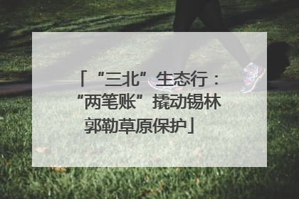 “三北”生态行：“两笔账”撬动锡林郭勒草原保护