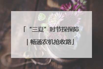 “三夏”时节探保障｜畅通农机抢收路