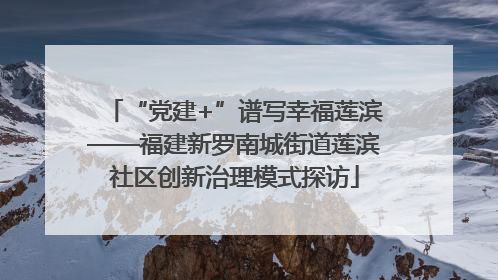 “党建+”谱写幸福莲滨——福建新罗南城街道莲滨社区创新治理模式探访