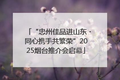 “忠州佳品进山东・同心携手共繁荣”2025烟台推介会启幕