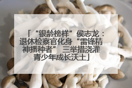 “银龄榜样”侯志龙：退休检察官化身“雷锋精神播种者” 三举措浇灌青少年成长沃土