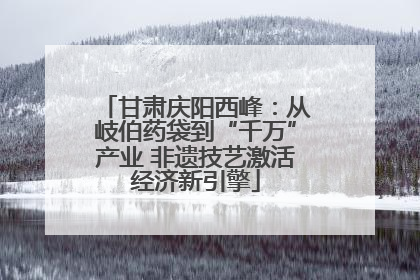 甘肃庆阳西峰：从岐伯药袋到“千万”产业 非遗技艺激活经济新引擎