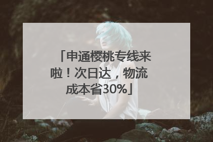申通樱桃专线来啦！次日达，物流成本省30%