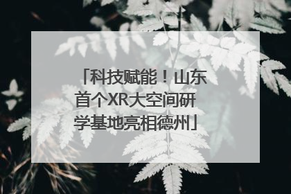 科技赋能！山东首个XR大空间研学基地亮相德州