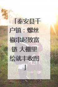 秦安县千户镇：螺丝椒串起致富链 大棚里绘就丰收图