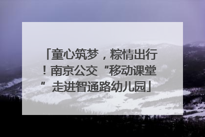 童心筑梦，粽情出行！南京公交“移动课堂”走进智通路幼儿园