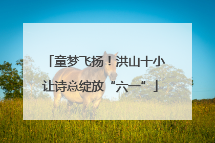 童梦飞扬！洪山十小让诗意绽放“六一”