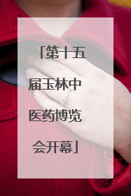 第十五届玉林中医药博览会开幕