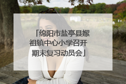 绵阳市盐亭县嫘祖镇中心小学召开期末复习动员会
