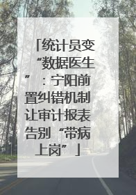 统计员变“数据医生”：宁阳前置纠错机制让审计报表告别“带病上岗”