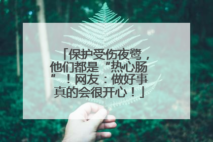 保护受伤夜鹭，他们都是“热心肠”！网友：做好事真的会很开心！