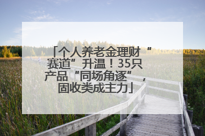 个人养老金理财“赛道”升温！35只产品“同场角逐”，固收类成主力