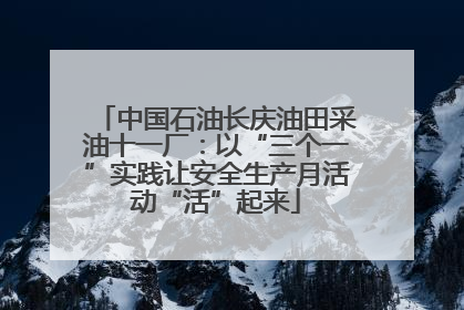 中国石油长庆油田采油十一厂：以“三个一”实践让安全生产月活动“活”起来