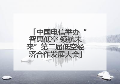 中国电信举办“智惠低空 领航未来”第二届低空经济合作发展大会