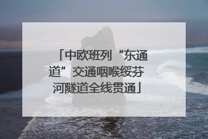 中欧班列“东通道”交通咽喉绥芬河隧道全线贯通