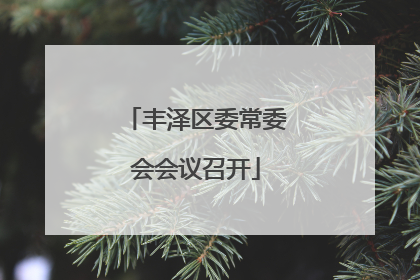 丰泽区委常委会会议召开