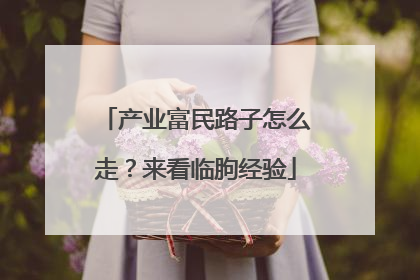 产业富民路子怎么走？来看临朐经验