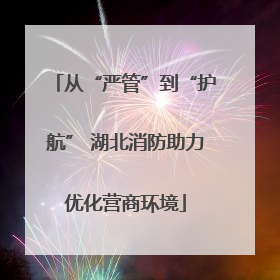 从“严管”到“护航” 湖北消防助力优化营商环境
