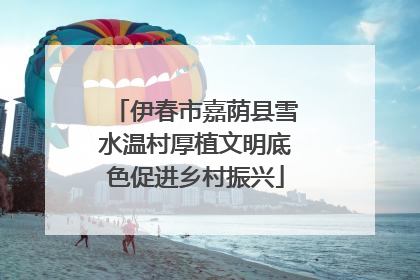 伊春市嘉荫县雪水温村厚植文明底色促进乡村振兴