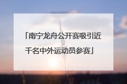 南宁龙舟公开赛吸引近千名中外运动员参赛