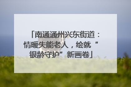 南通通州兴东街道：情暖失能老人，绘就“银龄守护”新画卷