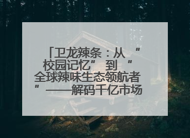 卫龙辣条：从 “校园记忆” 到 “全球辣味生态领航者”——解码千亿市场背后的产品创新与全链路破圈