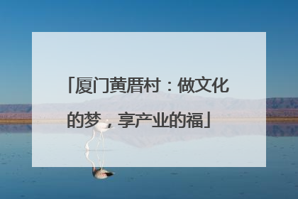 厦门黄厝村：做文化的梦，享产业的福