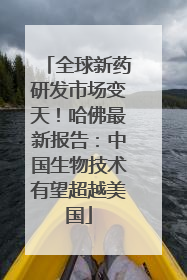 全球新药研发市场变天！哈佛最新报告：中国生物技术有望超越美国