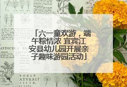 六一童欢游，端午粽情浓 宜宾江安县幼儿园开展亲子趣味游园活动