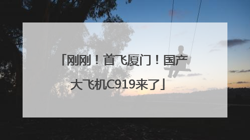 刚刚！首飞厦门！国产大飞机C919来了