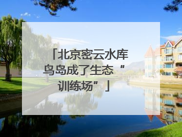 北京密云水库鸟岛成了生态“训练场”