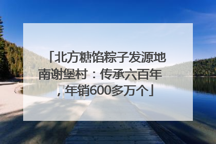 北方糖馅粽子发源地南谢堡村：传承六百年，年销600多万个