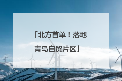 北方首单！落地青岛自贸片区