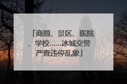 商圈、景区、医院、学校……冰城交警严查违停乱象