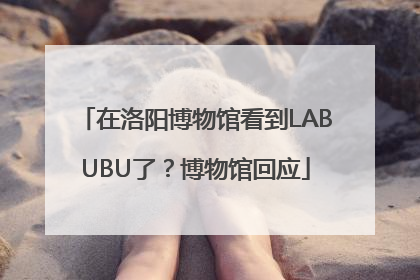 在洛阳博物馆看到LABUBU了？博物馆回应