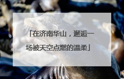 在济南华山，邂逅一场被天空点燃的温柔