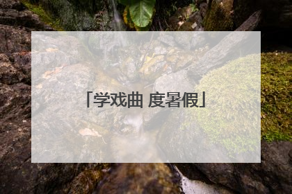 学戏曲 度暑假