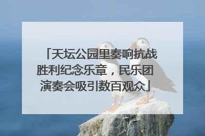 天坛公园里奏响抗战胜利纪念乐章，民乐团演奏会吸引数百观众