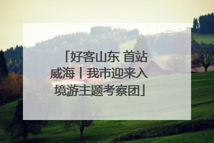好客山东 首站威海丨我市迎来入境游主题考察团