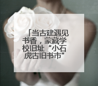 当古建遇见书香，蒙藏学校旧址“小石虎古旧书市”开市啦！