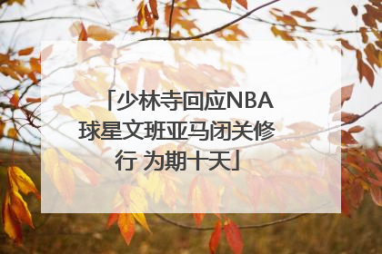 少林寺回应NBA球星文班亚马闭关修行 为期十天