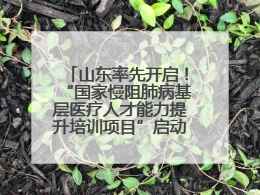 山东率先开启！“国家慢阻肺病基层医疗人才能力提升培训项目”启动会在济南召开