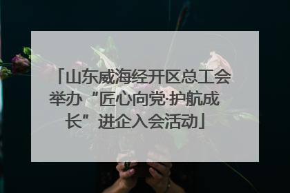 山东威海经开区总工会举办“匠心向党·护航成长”进企入会活动