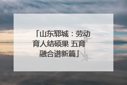 山东郓城：劳动育人结硕果 五育融合谱新篇