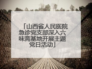 山西省人民医院急诊党支部深入六味斋基地开展主题党日活动