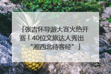 张吉怀导游大赛火热开赛！40位文旅达人秀出“湘西北待客经”