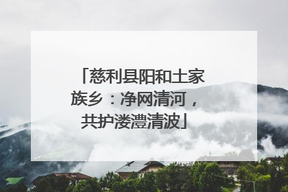 慈利县阳和土家族乡：净网清河，共护溇澧清波